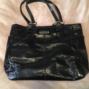 Black coach purse